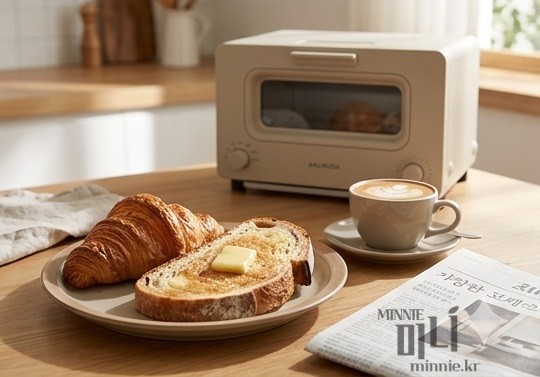 발뮤다 토스터기로 아침 식사 준비하기