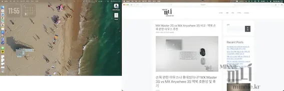 BetterDisplay 설정 완료 후 맥북 디스플레이 설정에서 'Looks like 1920 x 1080 (HiDPI)' 문구가 표시되며 4K 미만 모니터에서도 선명한 가독성이 활성화된 모습